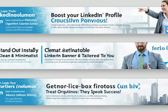design a minimalist, professional linkedin banner to boost your profile