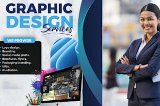 design stunning graphics, logo, and flyers as your canva expert