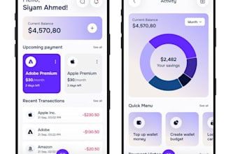 design ui ux design mobile ui app design fintech app ui figma design