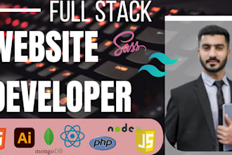 do ai software development, full stack website backend, front end developer