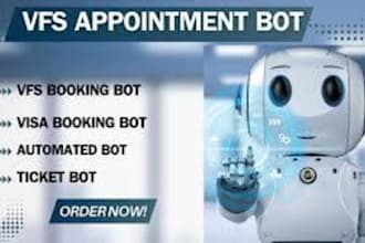 create vfs appointment bot, vfs booking bot, tls bot, visa booking bot