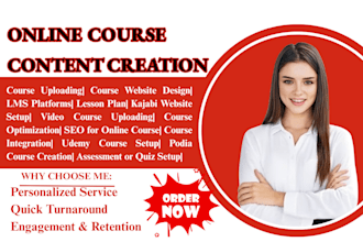do online course creation course upload on thinkific kajabi PPT slides workbook