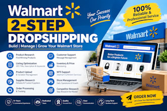 be your walmart two step dropshpping and wfs va