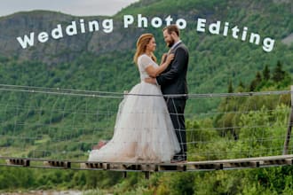 do edit wedding photo, retouching and photoshop editing