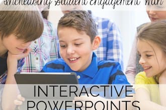 do educational powerpoint or canva slide for student lesson and online teaching