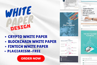 design infographics whitepapers crypto reports case studies in canva