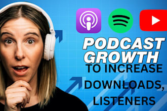 do podcast promotion to increase USA downloaders, streamers, spotify promotion