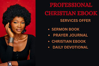 write christian ebook sermon daily devotional prayer journal christian book