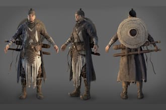 aaa 3d realistic game character, model 3d film metahuman character zbrush in ue5