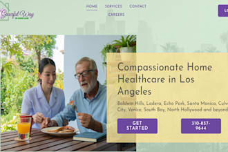 build home care website senior care elderly care website assisted living website