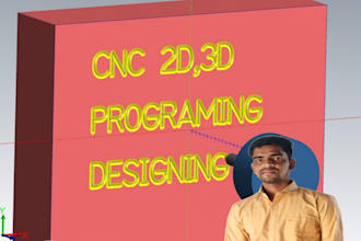provide you 3d design solidwork and master cam cnc programming