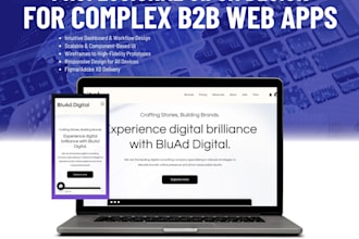 design responsive UI and UX for complex b2b web applications