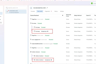 install facebook pixel and google analytics on your website