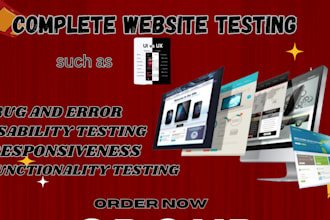 test your website for usability UI UX and functionality