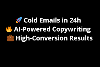write 3 powerful cold emails using ai and copywriting