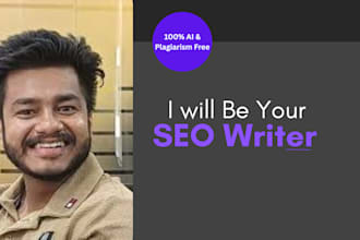 write SEO optimized blog posts with researched keywords