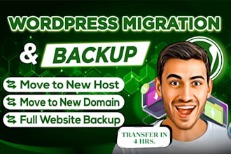 migrate, backup, or clone your wordpress website within 4 hours