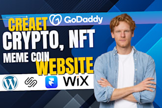 create meme coin website crypto website nft website meme coin landingpage