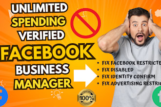 create verified fb business manager and ads manager account