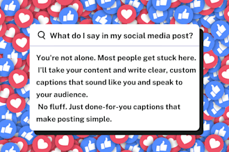 create custom captions for your social media posts