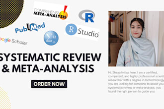 do a systematic review, meta analysis, and manuscript writing