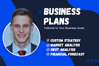 create a custom business plan with research and projections