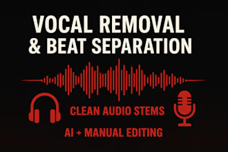 remove vocals or extract instrumental from your track