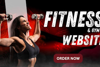 design fitness website, health and fitness, gym website, wordpress website
