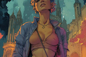 draw comic book art and comic book illustration