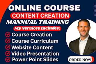 create online course, course creation, course curriculum, online course content