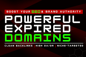 find expired or deleted domains with high SEO value and traffic