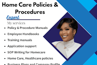 write policy and procedure manual sops healthcare home care employee handbook