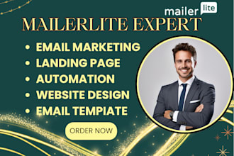 do mailerlite landing page form,newsletter,email template design automation dkim