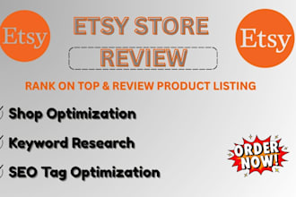 review your etsy store and optimize your listing strategy