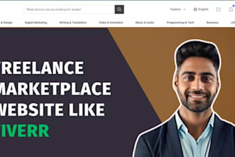 develop a freelance marketplace or fiverr clone website