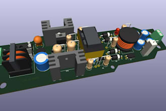design circuit schematics and pcbs with gerber files in kicad, eagle, or easyeda