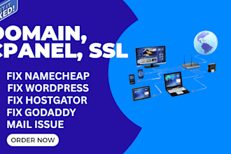 fix domain cpanel mail issue of godaddy hostgator bluehost namecheap wordpress