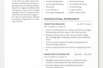 craft a job winning resume tailored to your career goals