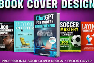 do unique professional book cover design, ebook cover and book formatting