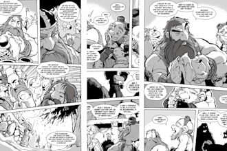 draw nsfw anime manga page, comic panel, doujinshi, storyboard or adult art