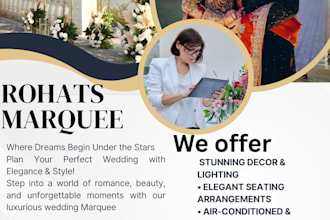design editable elegant wedding or event flyers using canva