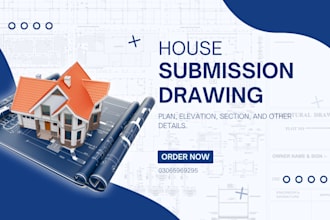 draft architecture and structure submission house drawiing