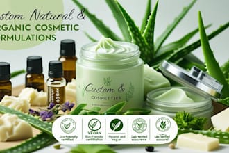 develop your natural and organic cosmetic, beauty cream and makeup products
