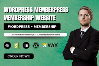 setup wordpress membership memberpress website, paywall subscription website