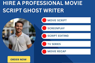 do screenwriting, script editing, screenplay, movie script writing