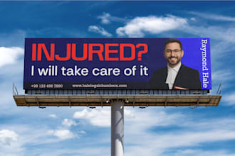 design billboard, roll up banner for your business