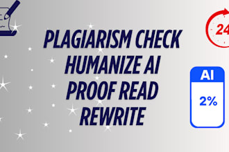 proofread and humanize ai content and check plagiarism