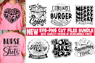 svg cut files design svg bundle custom bulk trendy typography t shirt design