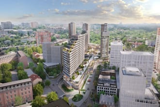 build 3d commercial building, office design, 3d landscape rendering,3d furniture