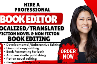 proofread copy line edit your localized translated fiction novel nonfiction book